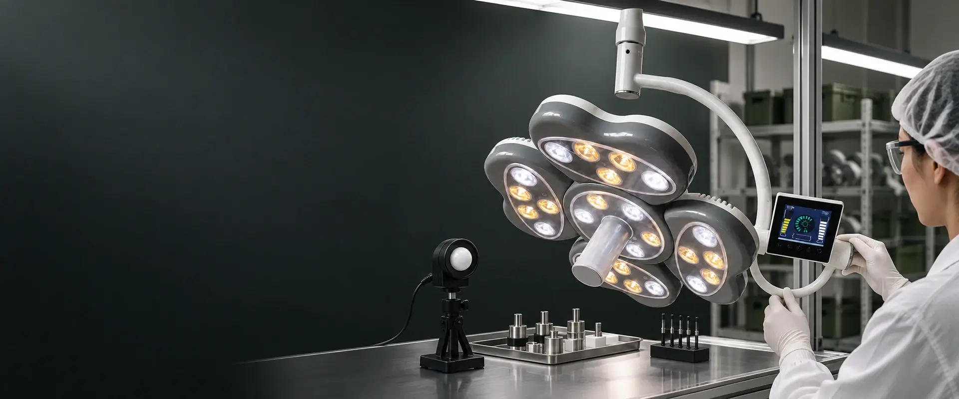 CL026 dental operating light in a conceptual final quality inspection environment