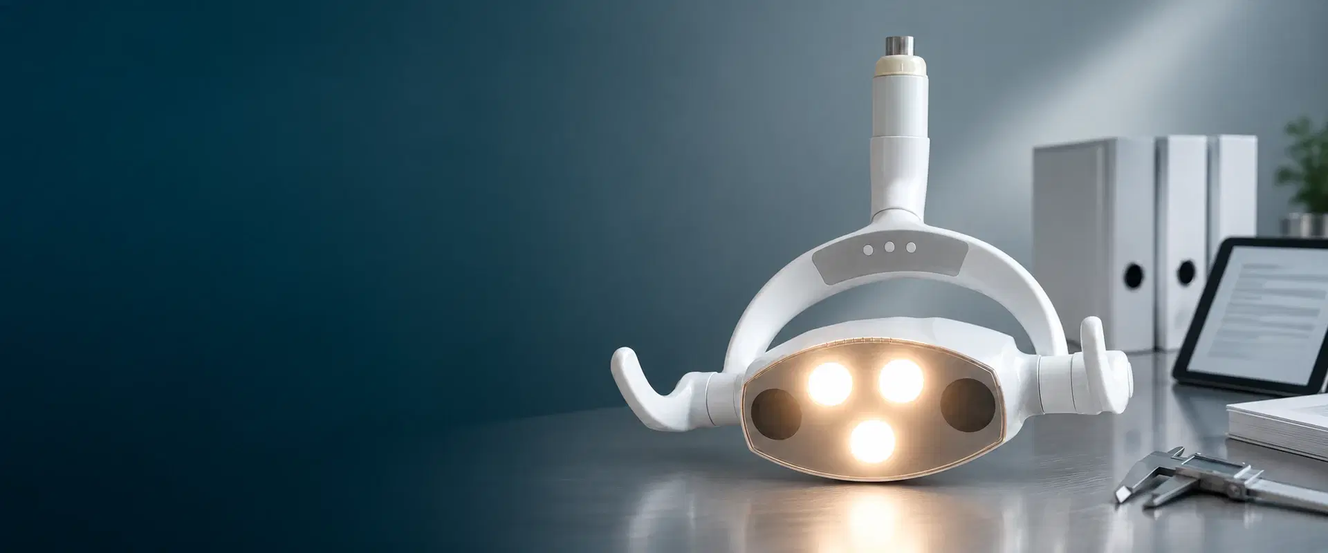 CL105 dental light in a controlled technical document review setting