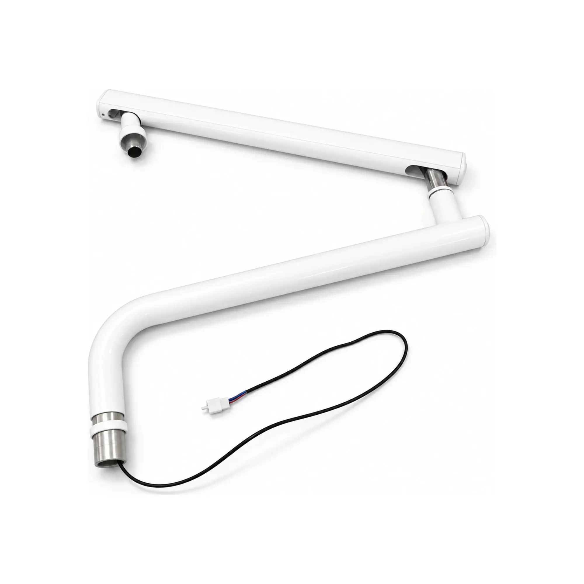 Catalogue photograph of a dental lamp arm and mounting assembly